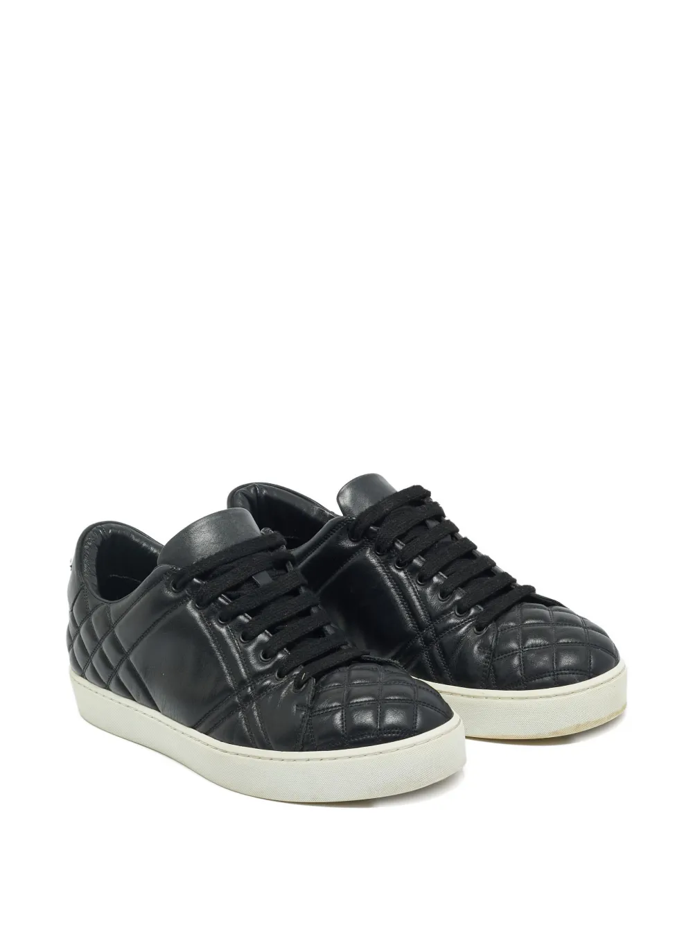 Burberry Pre-Owned Westford quilted leather sneakers - Zwart
