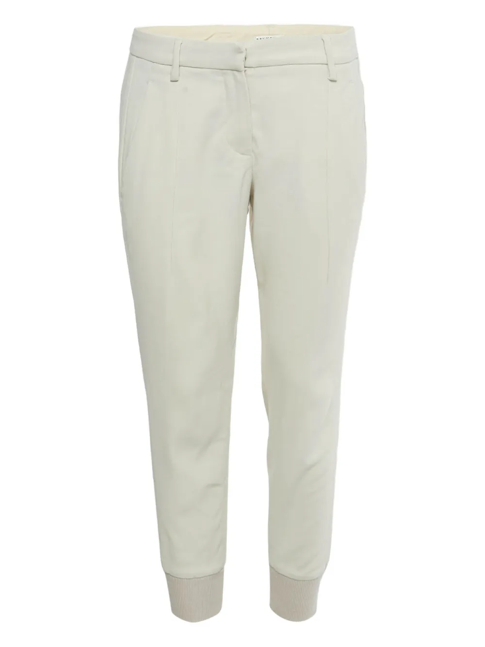 Brunello Cucinelli Vintage belt loops jogger pants | Neutrals | Image 1