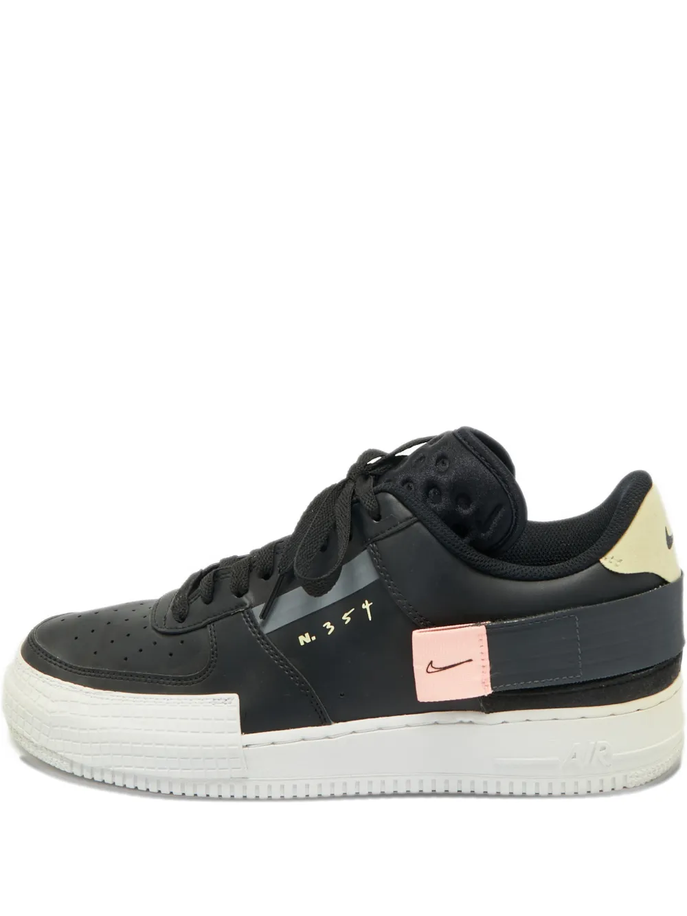 Nike Vintage Air Force 1 Type leather sneakers - Schwarz