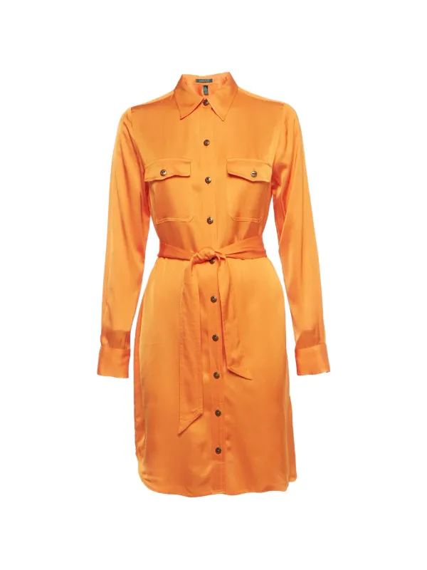 ralph lauren orange dress Polo Ralph Lauren Addison Slip Dress Signal Orange