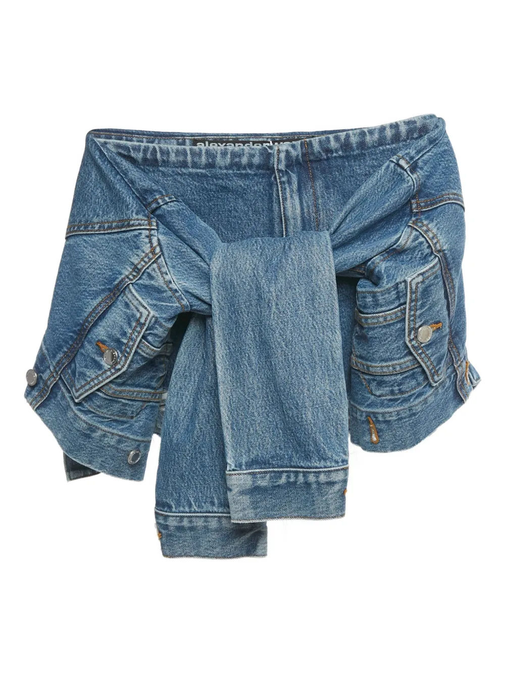 Alexander Wang jean à bords contrastants | bleu | Image 1