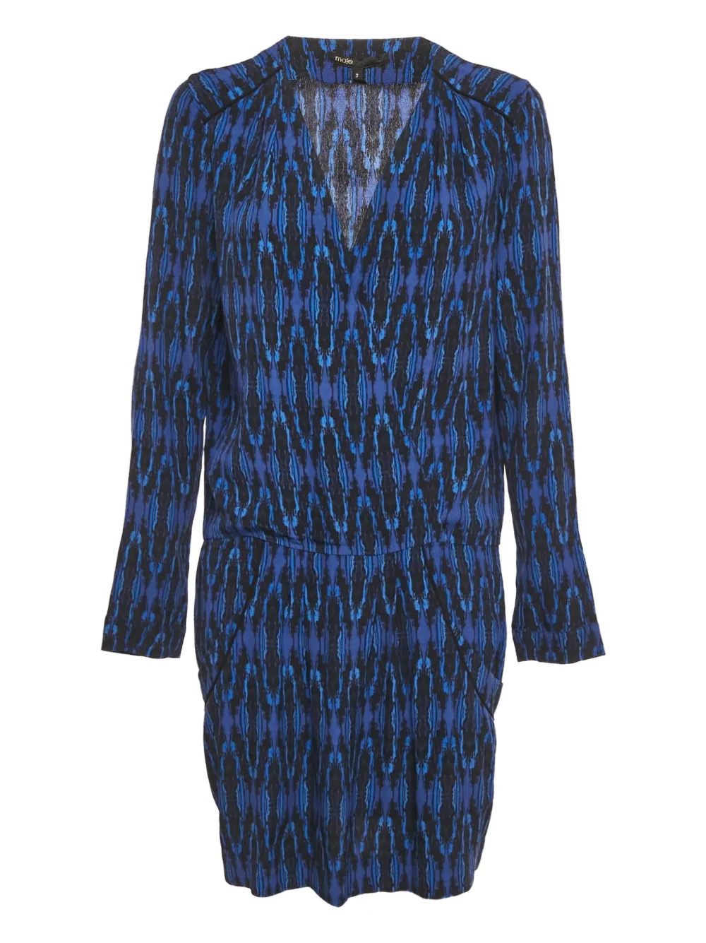 Maje printed mini dress - Blau