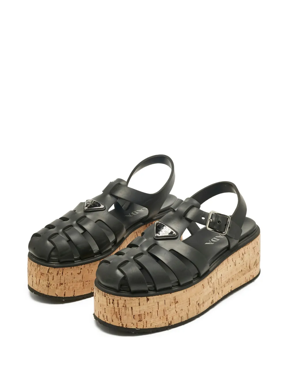 Prada Pre-Owned monolith platform sandals | Image 2