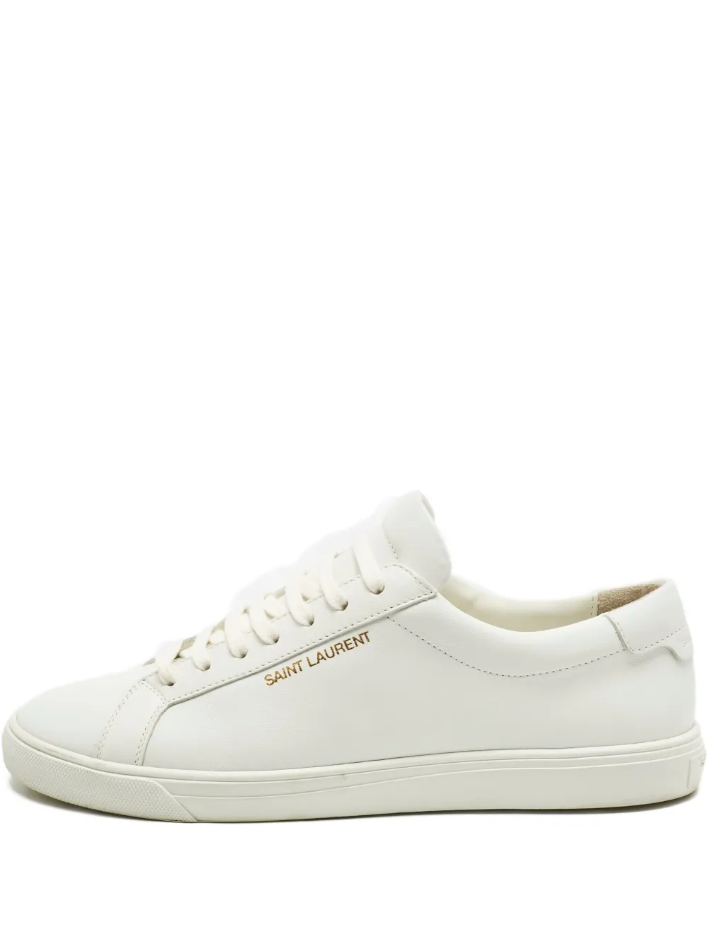 Saint Laurent Pre-Owned Andy leather sneakers | White | Image 1