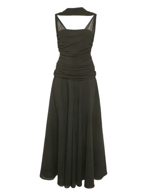 CHATS BY C.DAM vestido midi Deema Al Asadi