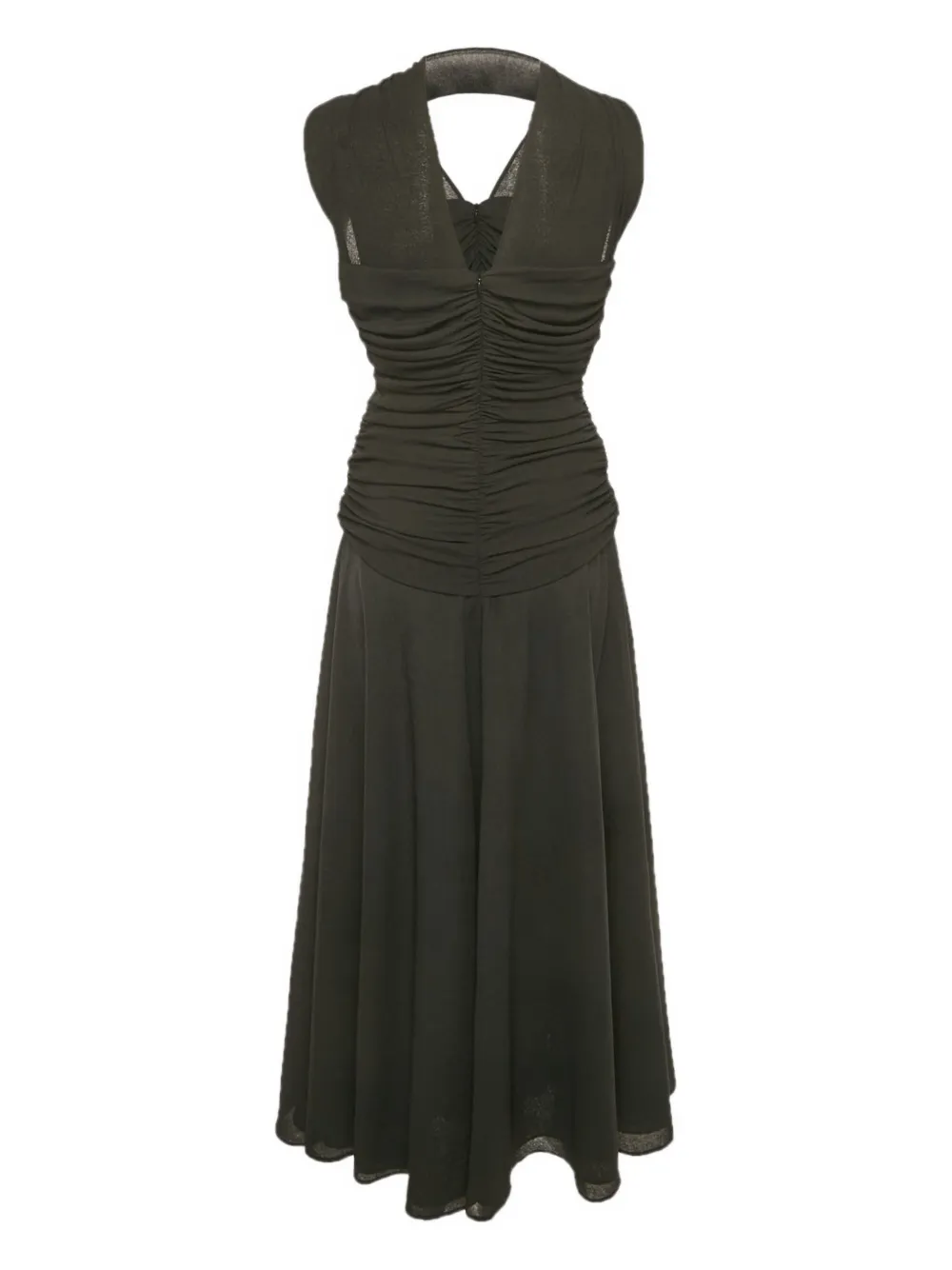 CHATS BY C.DAM Deema Al Asadi midi-jurk - Zwart