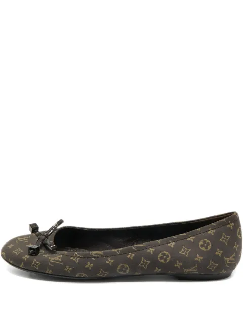 Louis Vuitton Pre-Owned Debbie Monogram bow-detail ballet flats