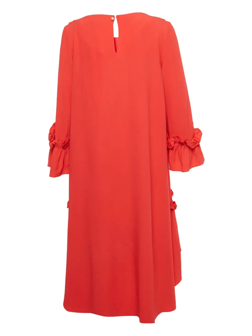 Ingie Paris gathering-detail mini dress - Rood