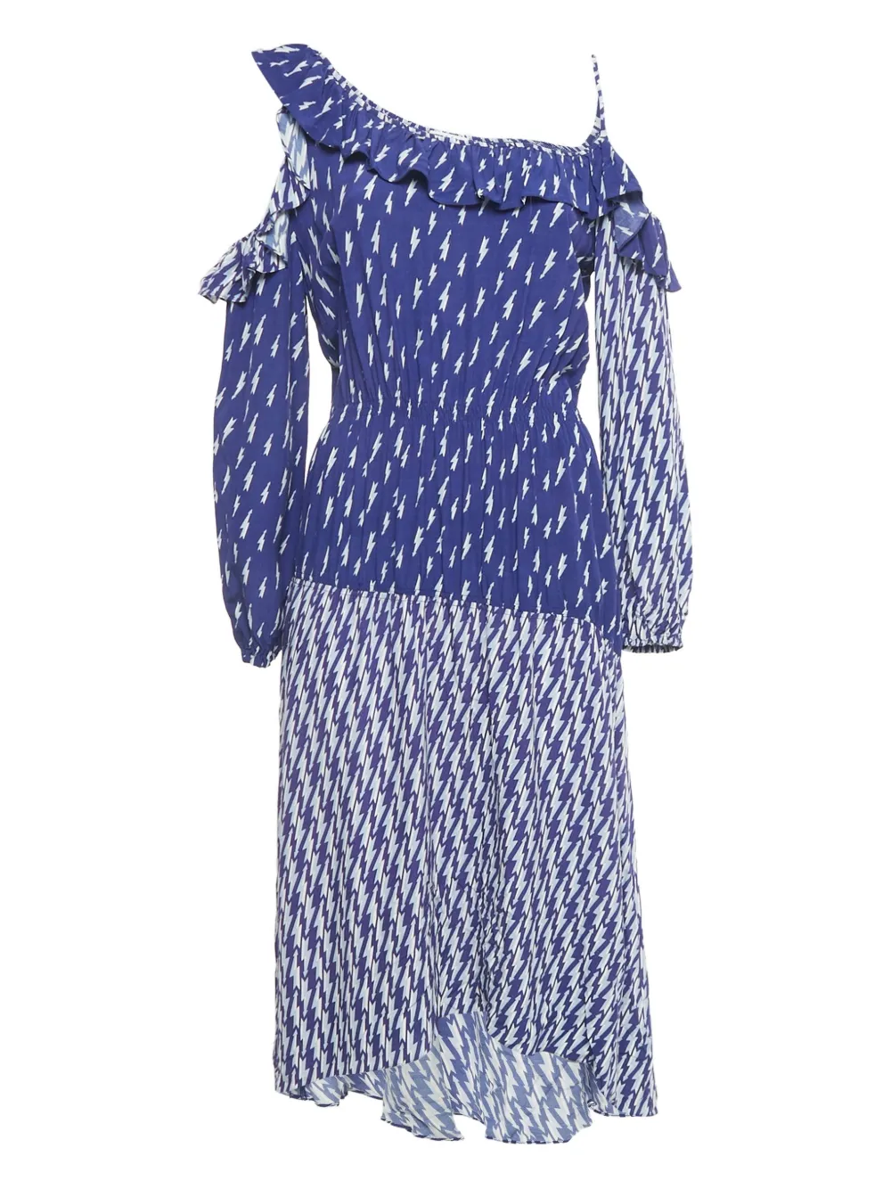 SANDRO crepe midi dress - Blue