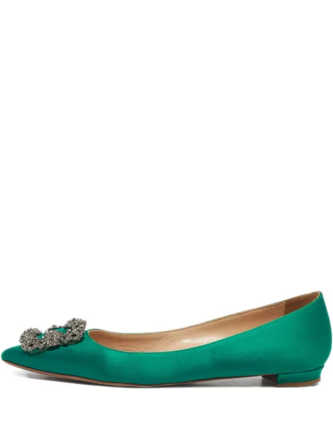 Manolo Blahnik hangisi satin ballet flats