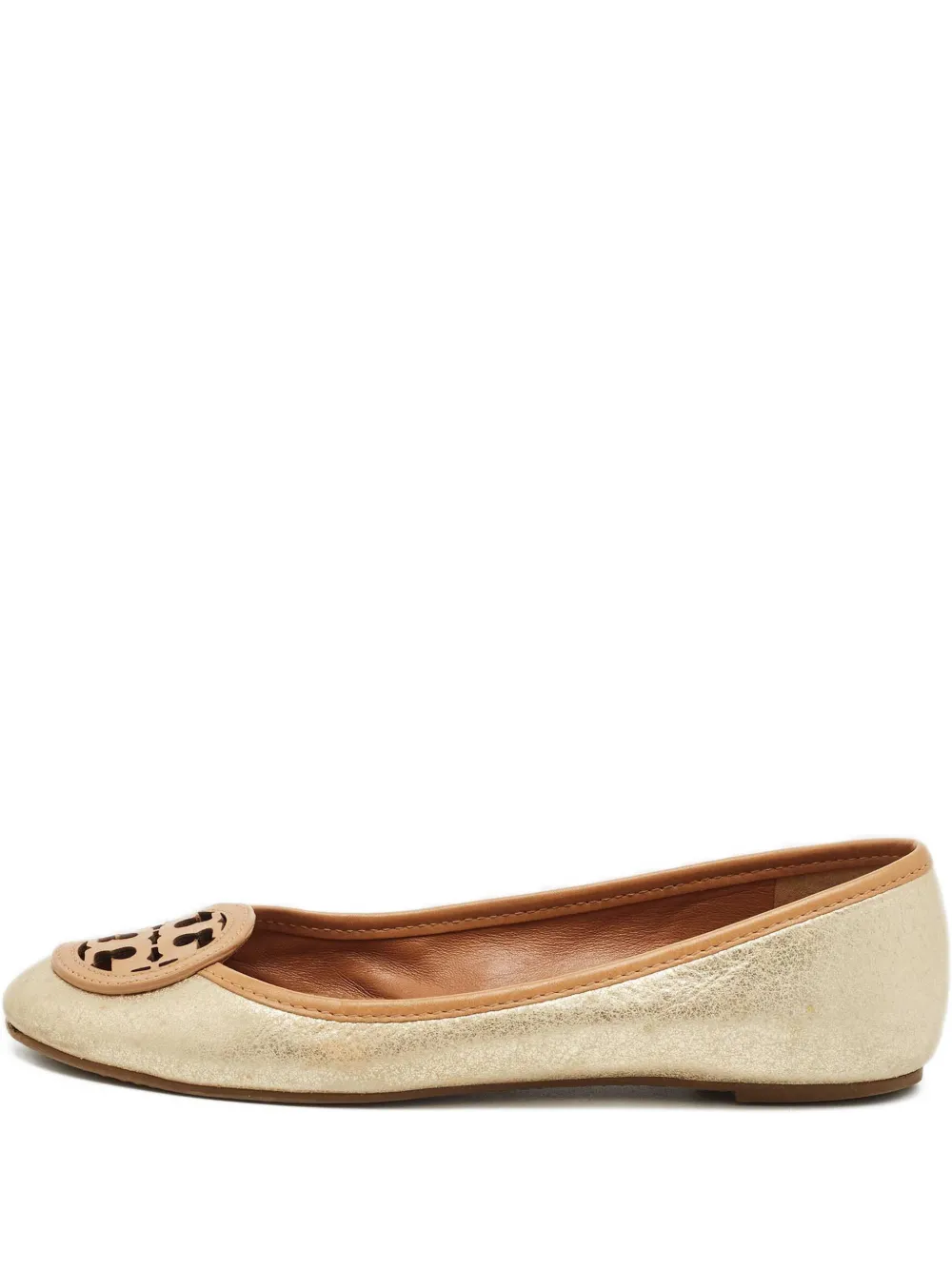 Tory Burch Louisa logo ballet flats - Argento