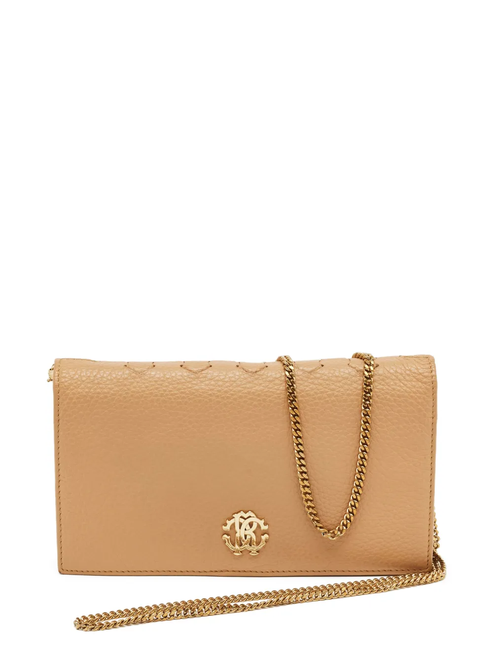 Roberto Cavalli Vintage flap leather wallet - Toni neutri