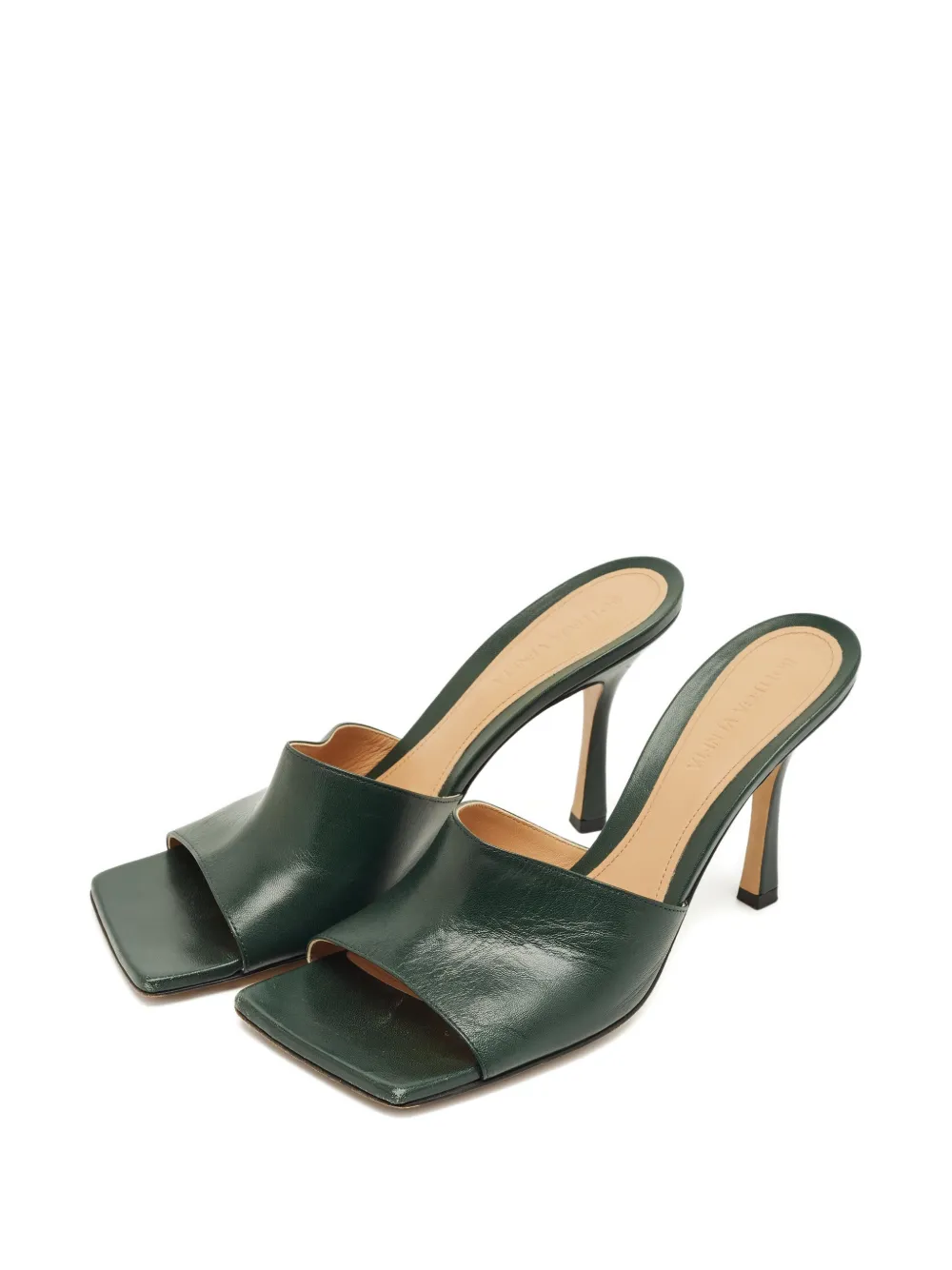 Bottega Veneta Pre-Owned square-toe sandals - Groen