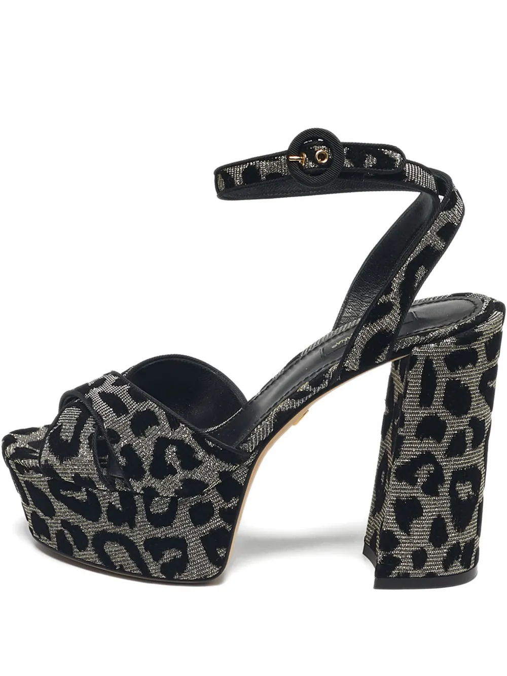 Pre-owned Dolce & Gabbana Platform Sandals In Black