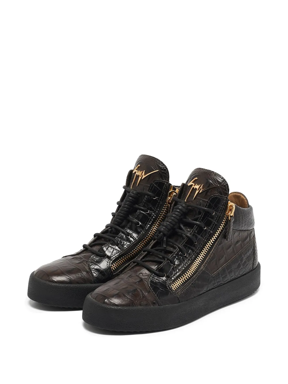 Giuseppe Zanotti leather crocodile sneakers | Image 2
