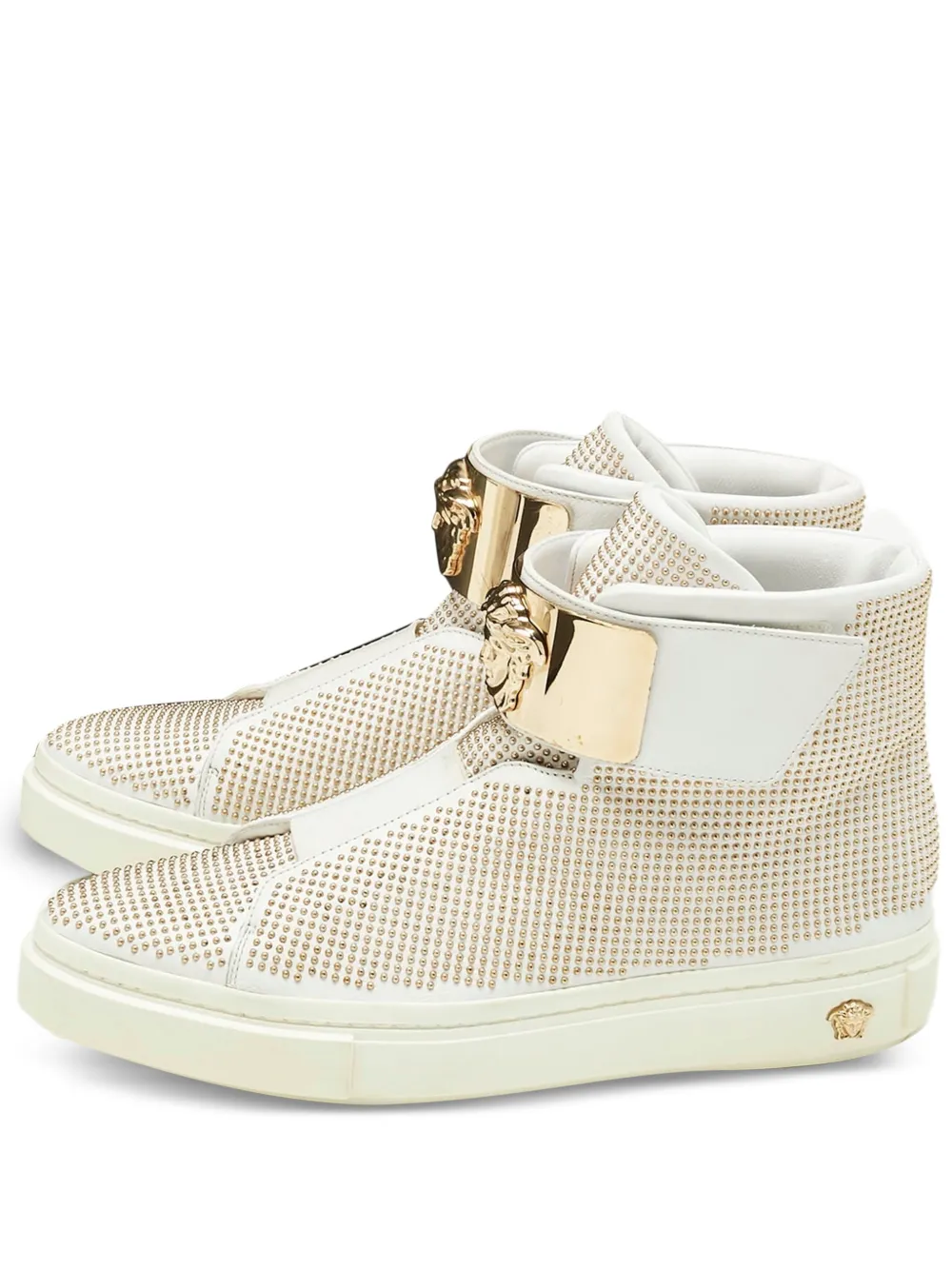 Versace Pre-Owned medusa-motif sneakers - Bianco