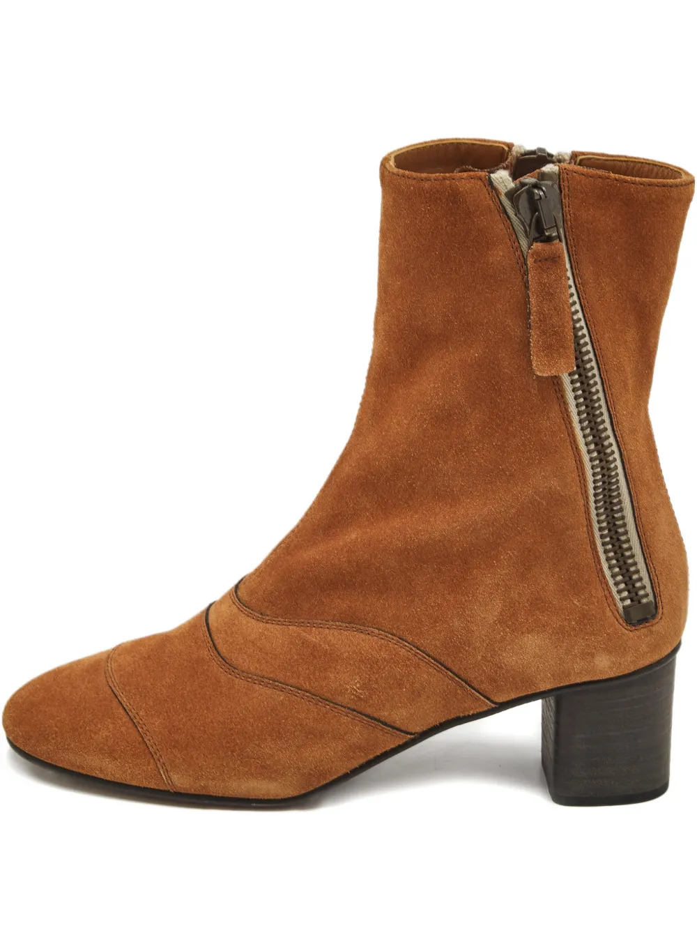 Chloé Pre-Owned bottines Lexie en daim | marron | Image 1