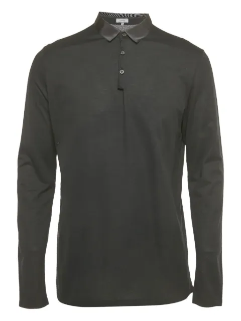 Lanvin Pre-Owned piqué long-sleeve polo shirt