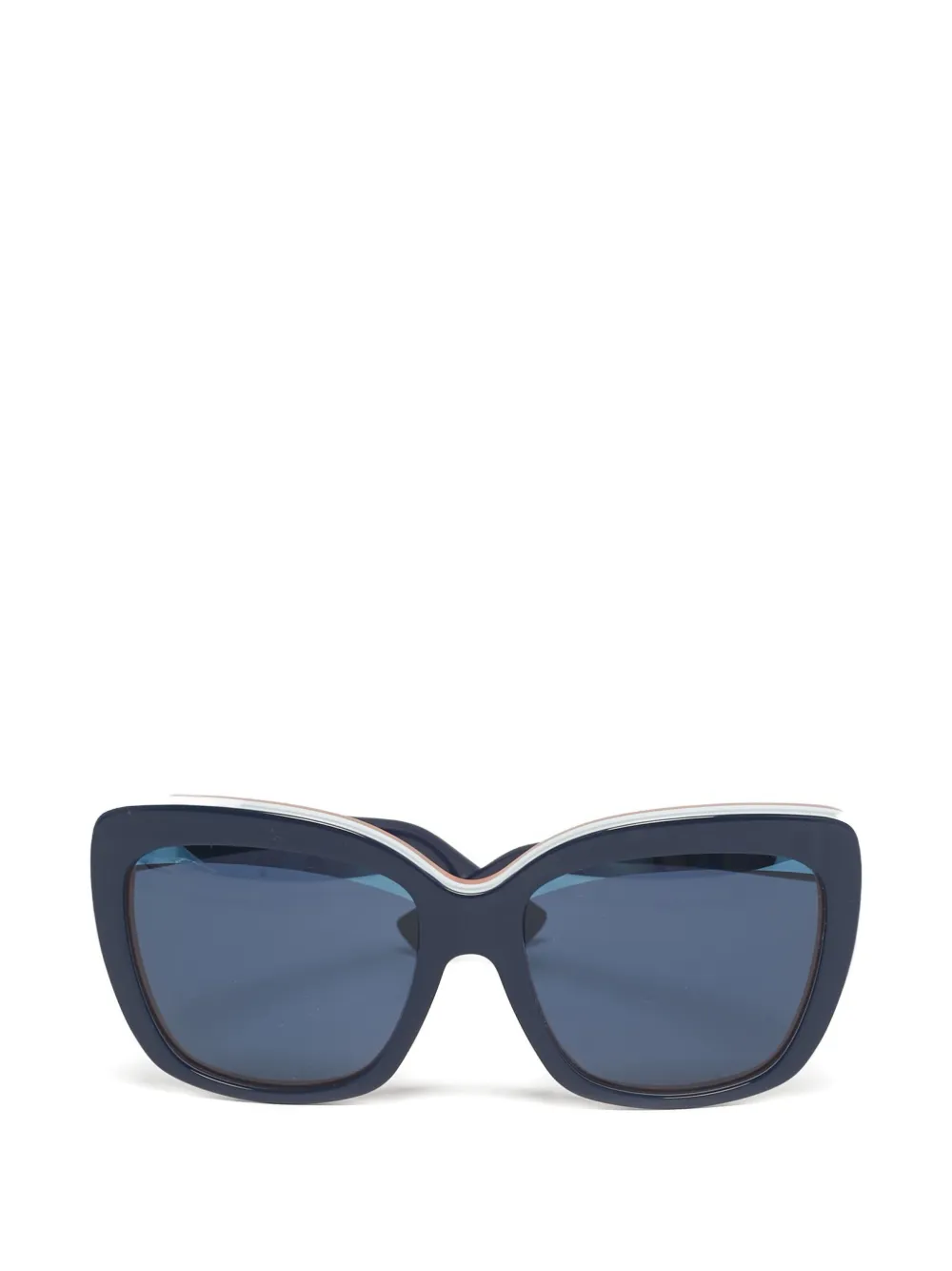 Christian Dior Pre-Owned 3985O Graphic F cat-eye graphic sunglasses - Blu