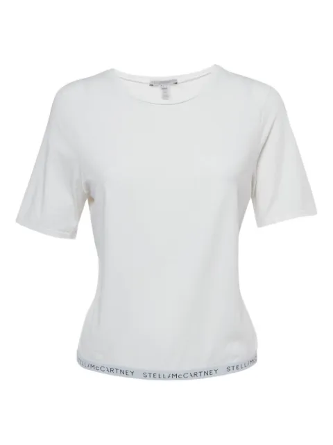 Stella McCartney Pre-Owned logo-band white T-shirt
