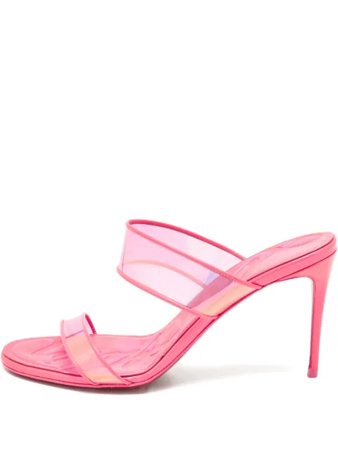 Christian Louboutin Pre-Owned double-strap heeled sandals