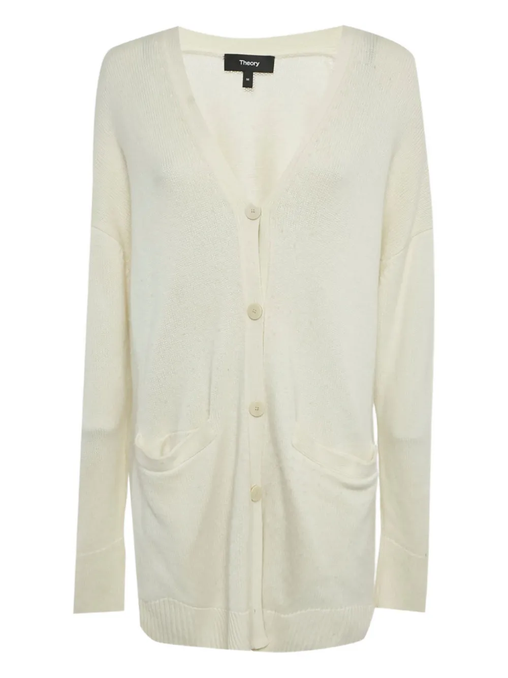 Theory 패치 디테일 골지 니트 가디건 | 뉴트럴 | Image 1