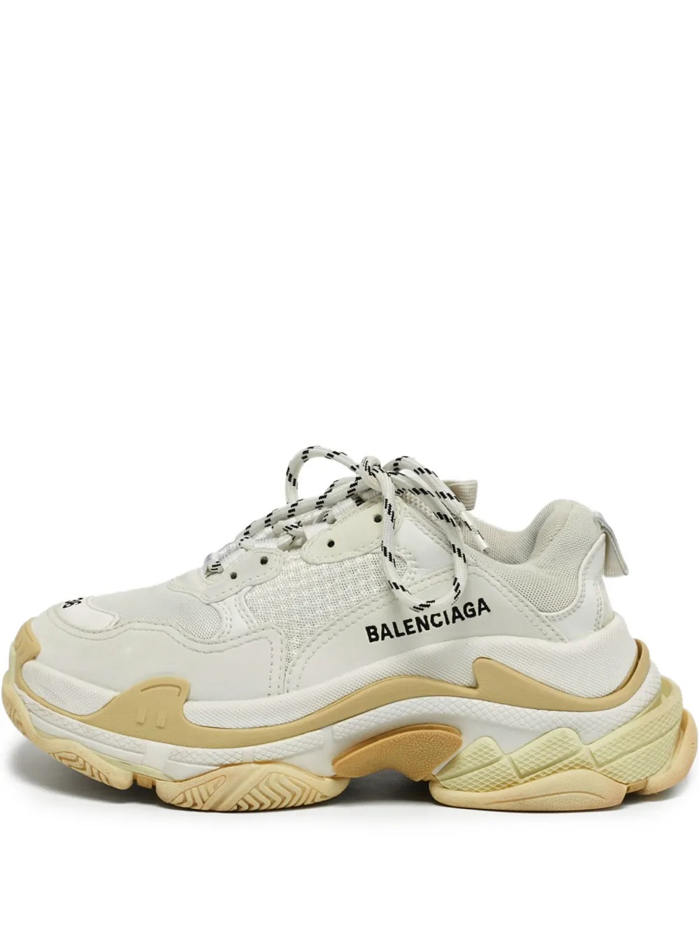 Balenciaga Pre-Owned Triple S lace-up sneakers - Nude