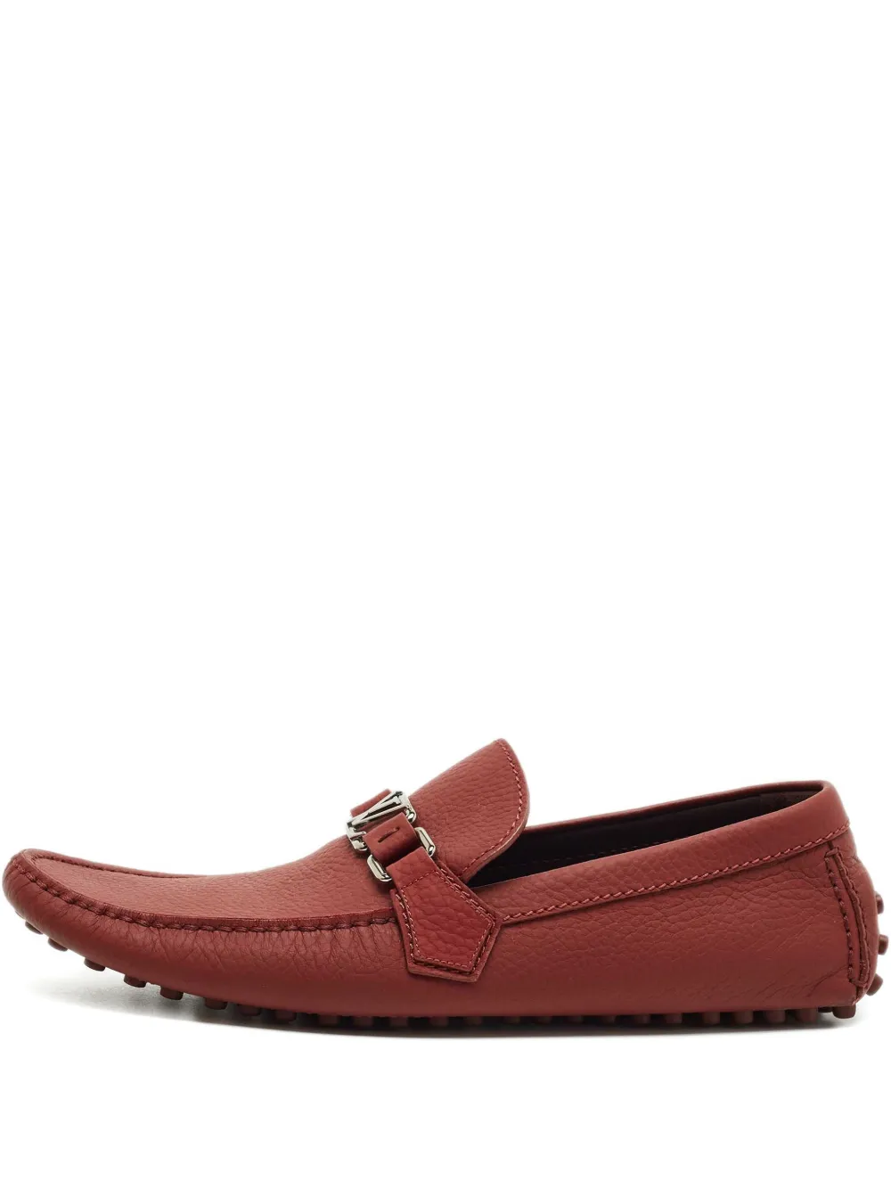 Louis Vuitton Pre-Owned Hockenheim leather loafers - Rot
