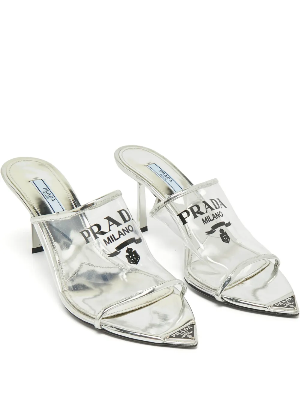 Prada Pre-Owned logo-detail sandals - Bianco