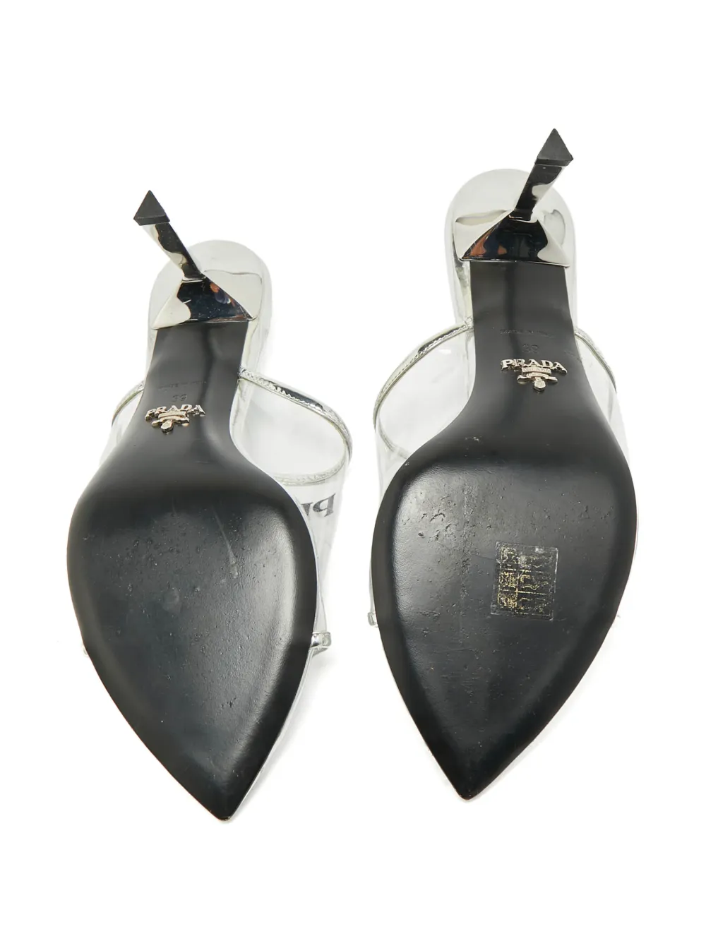 Prada Pre-Owned logo-detail sandals - Wit