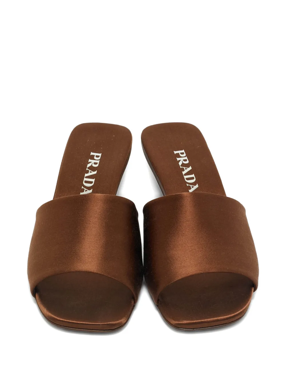 Prada Pre-Owned satin heeled sandals - Bruin