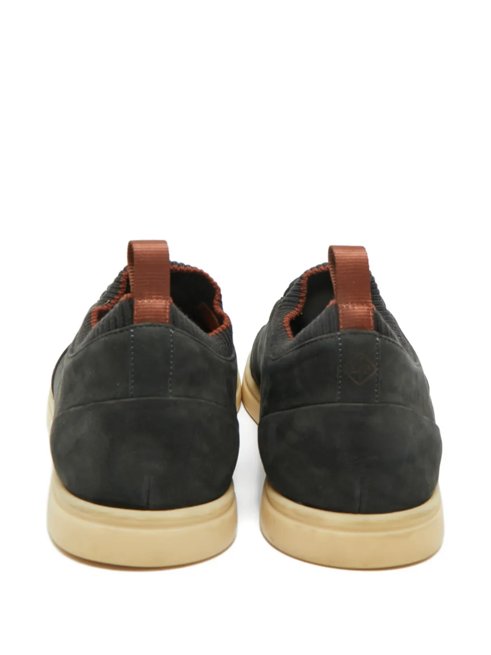 Loro Piana Pre-Owned Soho Walk leather slip-on sneakers - Groen