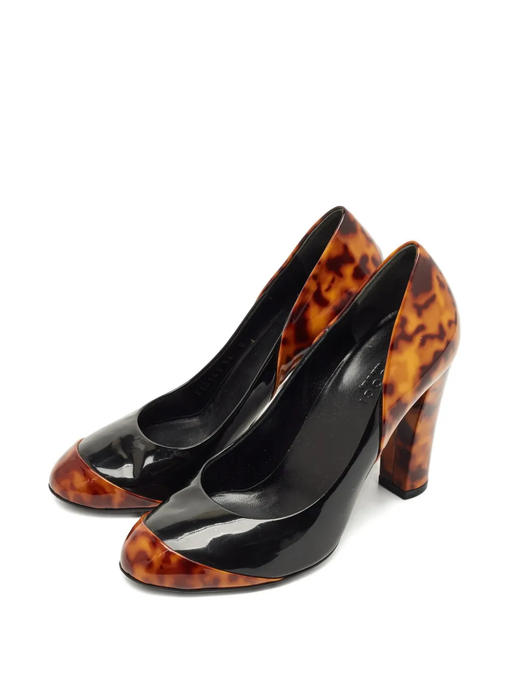 Gucci Pre-Owned block-heel pumps - Zwart