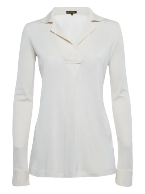 Loro Piana Pre-Owned top con cuello