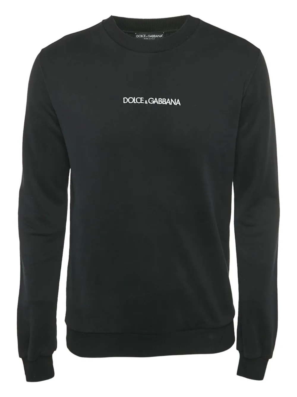 Dolce & Gabbana Pre-Owned logo-embroidered sweatshirt - Nero