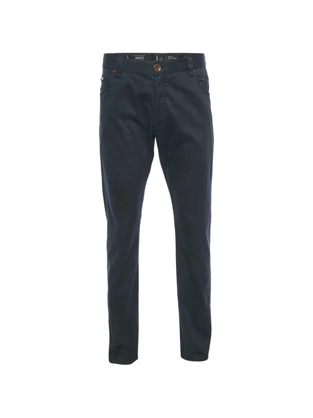 Armani Vintage belt-loops trousers - Blu