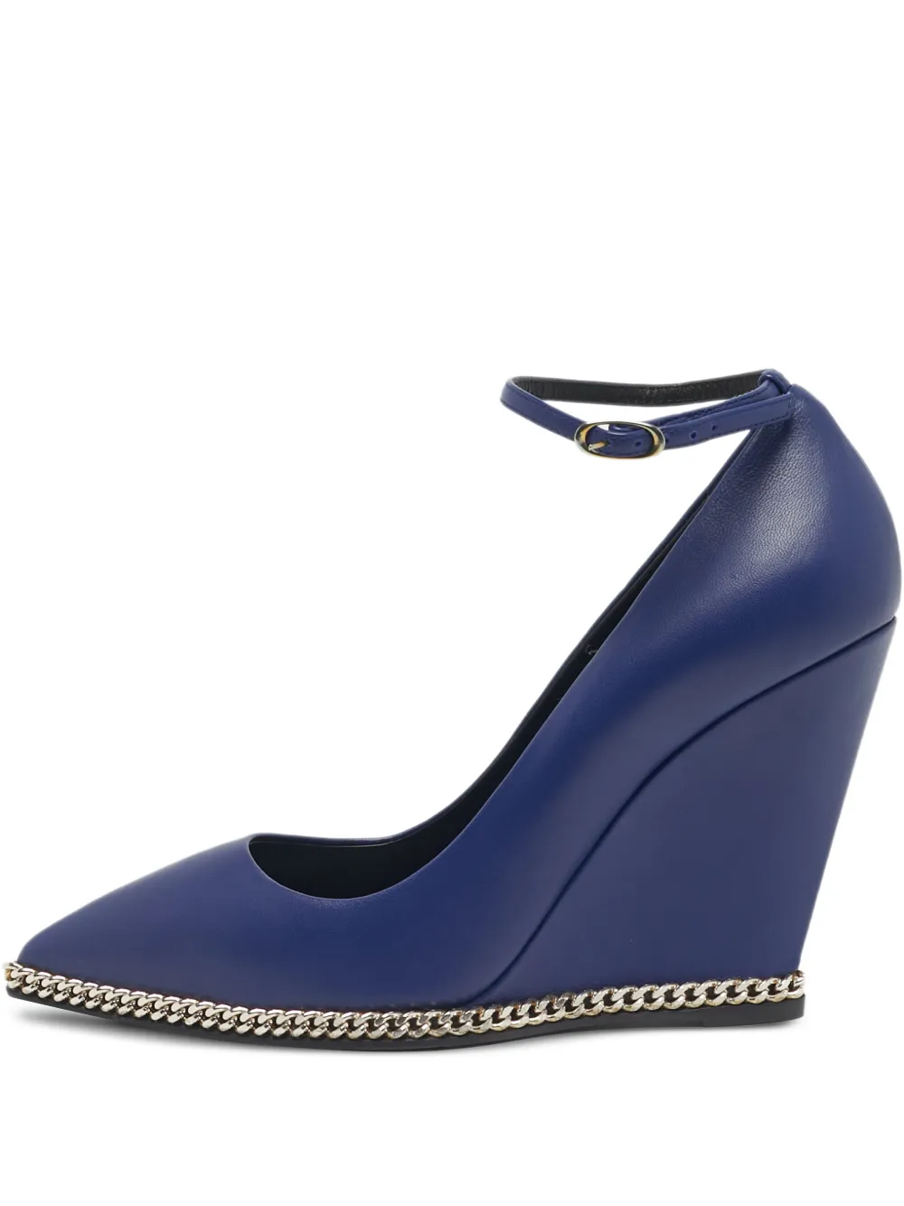 Giuseppe Zanotti Vintage Yvette chain-link leather pumps - Blu