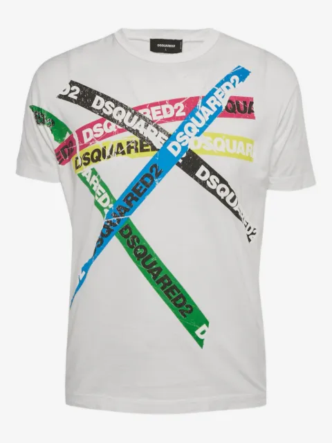 DSQUARED2 T-shirt met logoband
