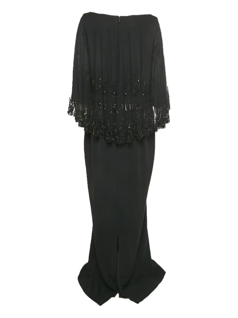 Badgley Mischka embellished maxi dress - Zwart