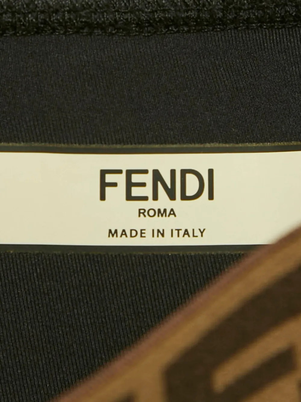 Fendi Pre-Owned logo-print cycling trousers - Zwart