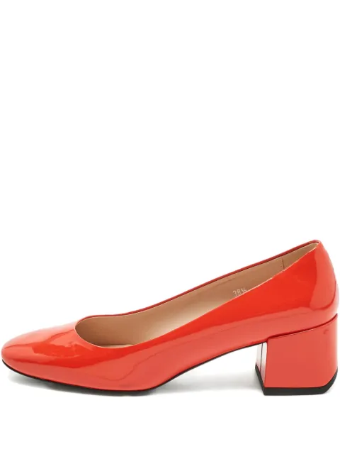 Tod's block-heel patent-leather pumps