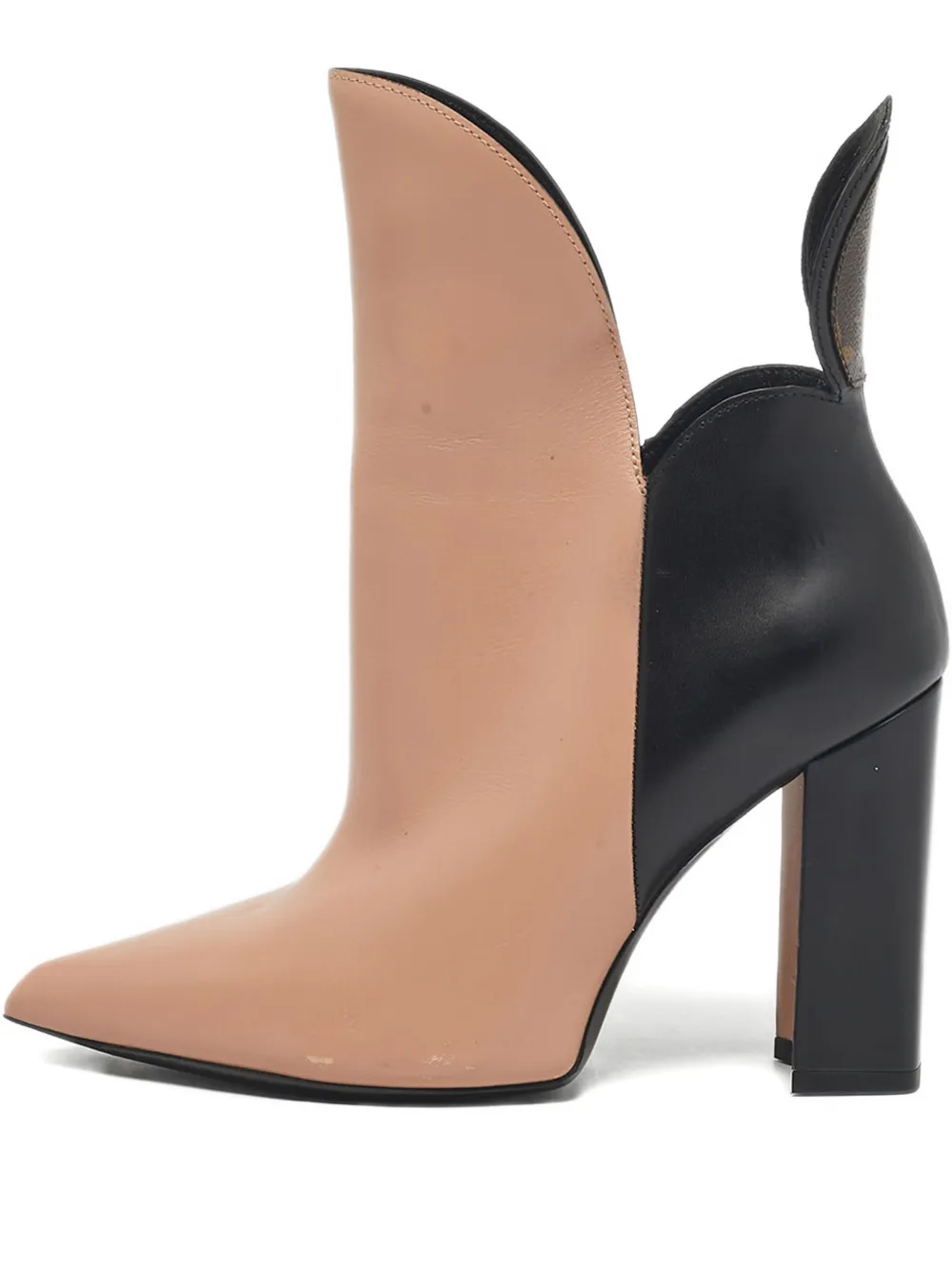 Louis Vuitton Pre-Owned Gamble Diva block-heel boots - Nude