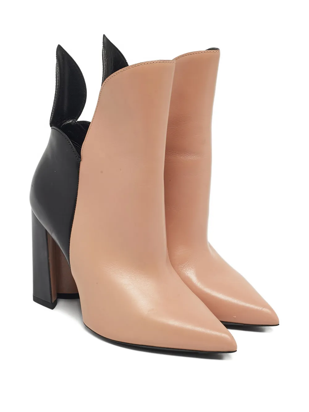 Louis Vuitton Pre-Owned Gamble Diva block-heel boots - Beige