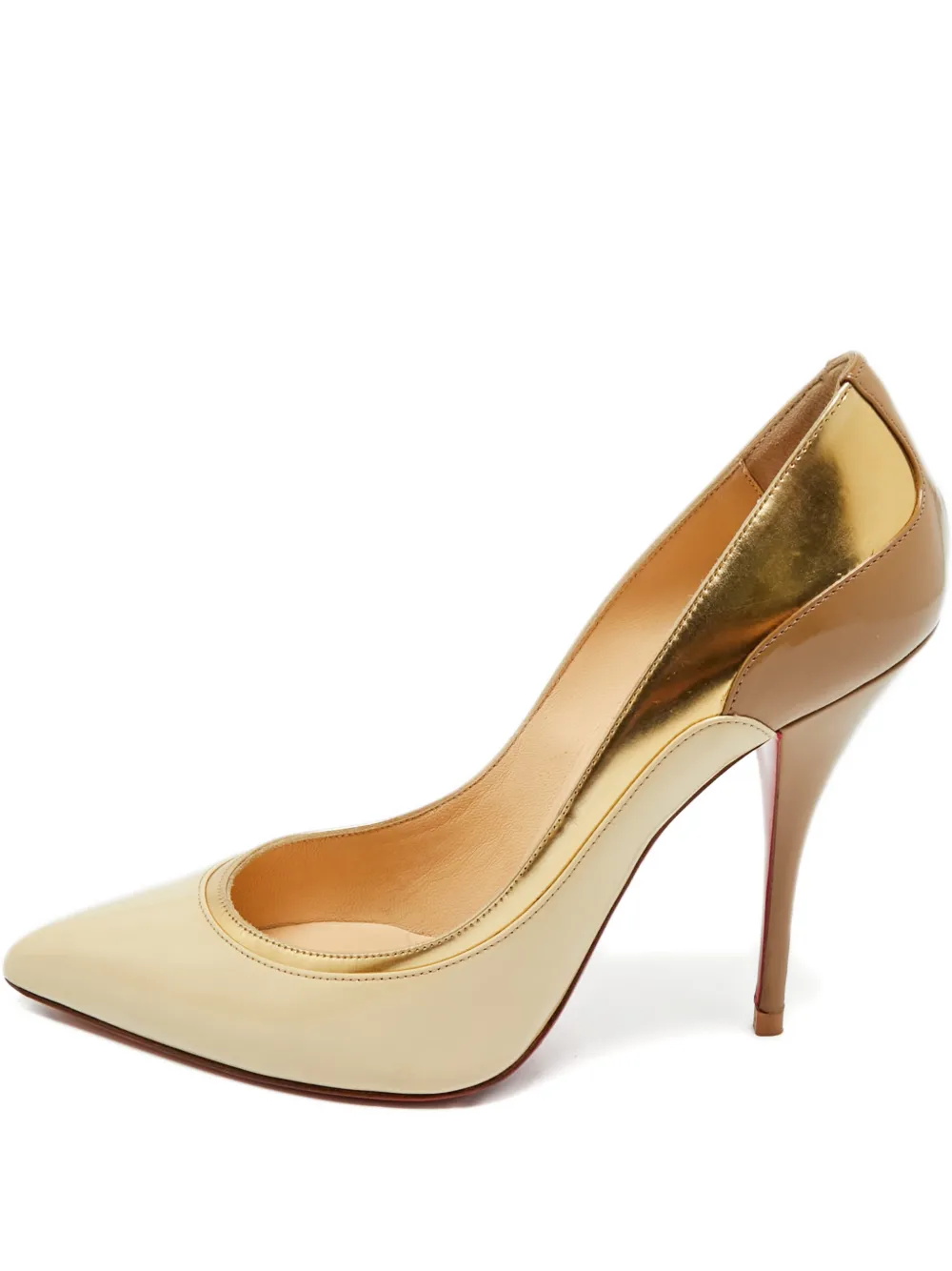 Christian Louboutin Pre-Owned tucsick pointed-toe pumps | Neutrals | Image 1