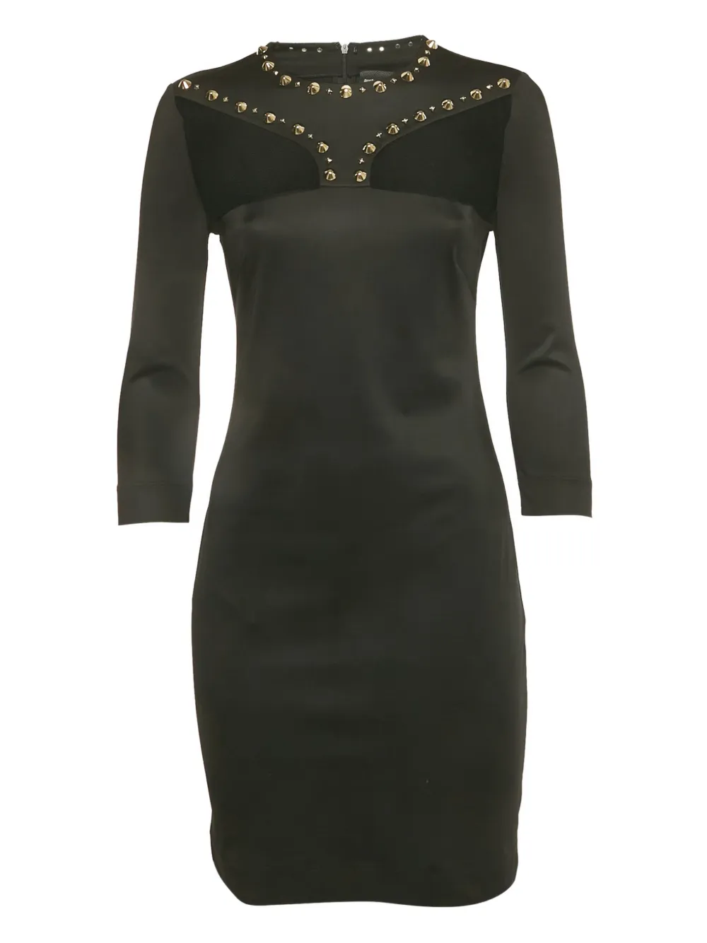 Just Cavalli Vintage stud mesh mini dress - Nero