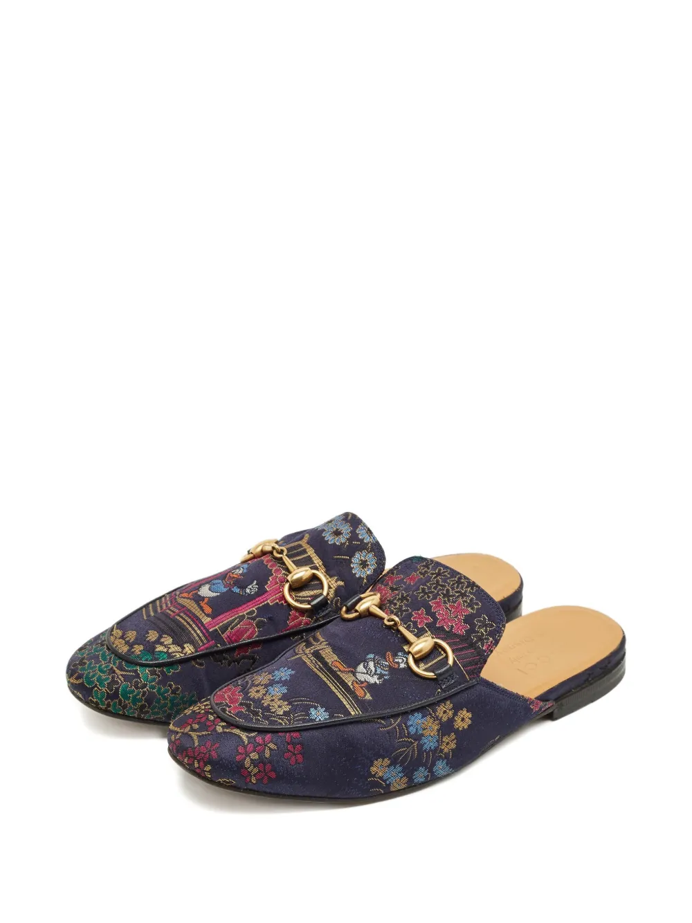 Gucci Pre-Owned brocade horsebit mules | Image 2