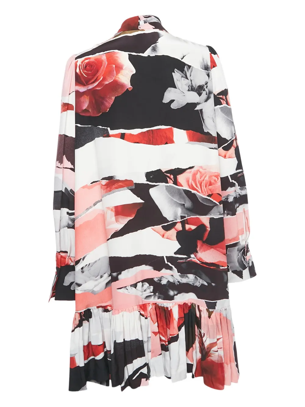 Alexander McQueen Pre-Owned Silk flared mini dress - Wit