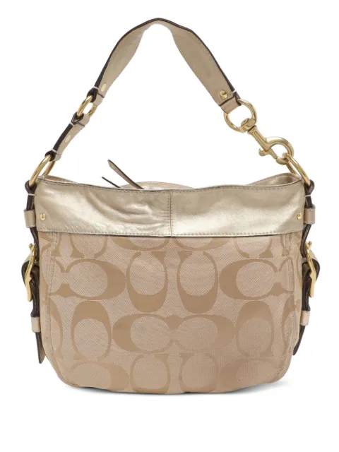 Coach Zoe metallic leather hobo