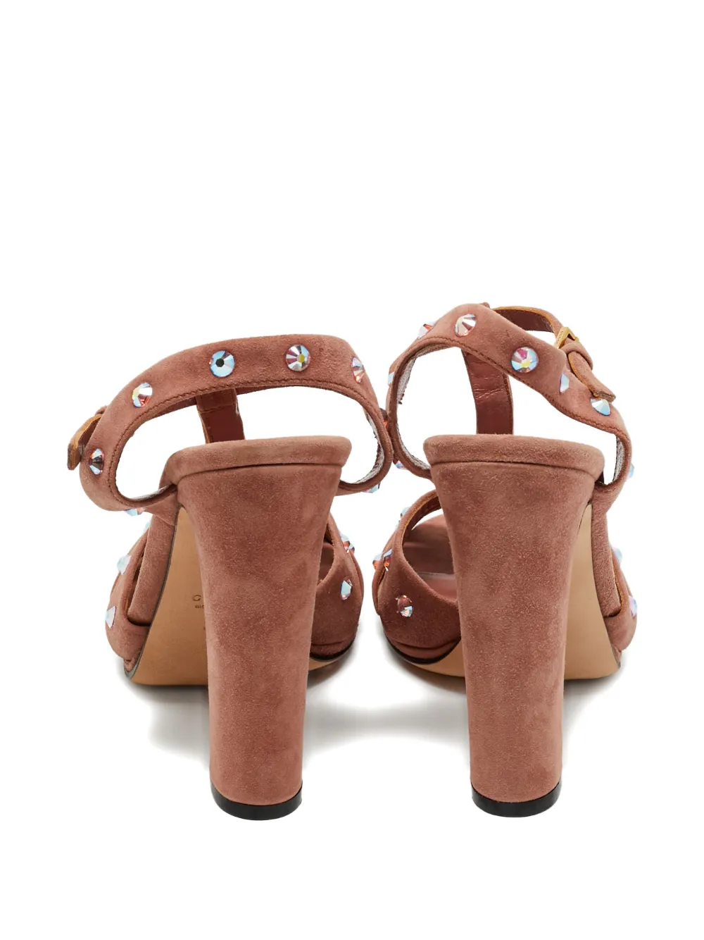 Gucci Pre-Owned crystal-embellished sandals - Bruin