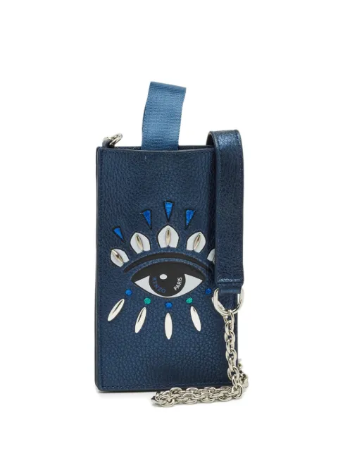 Kenzo Pre-Owned leather eye-motif phone crossbody